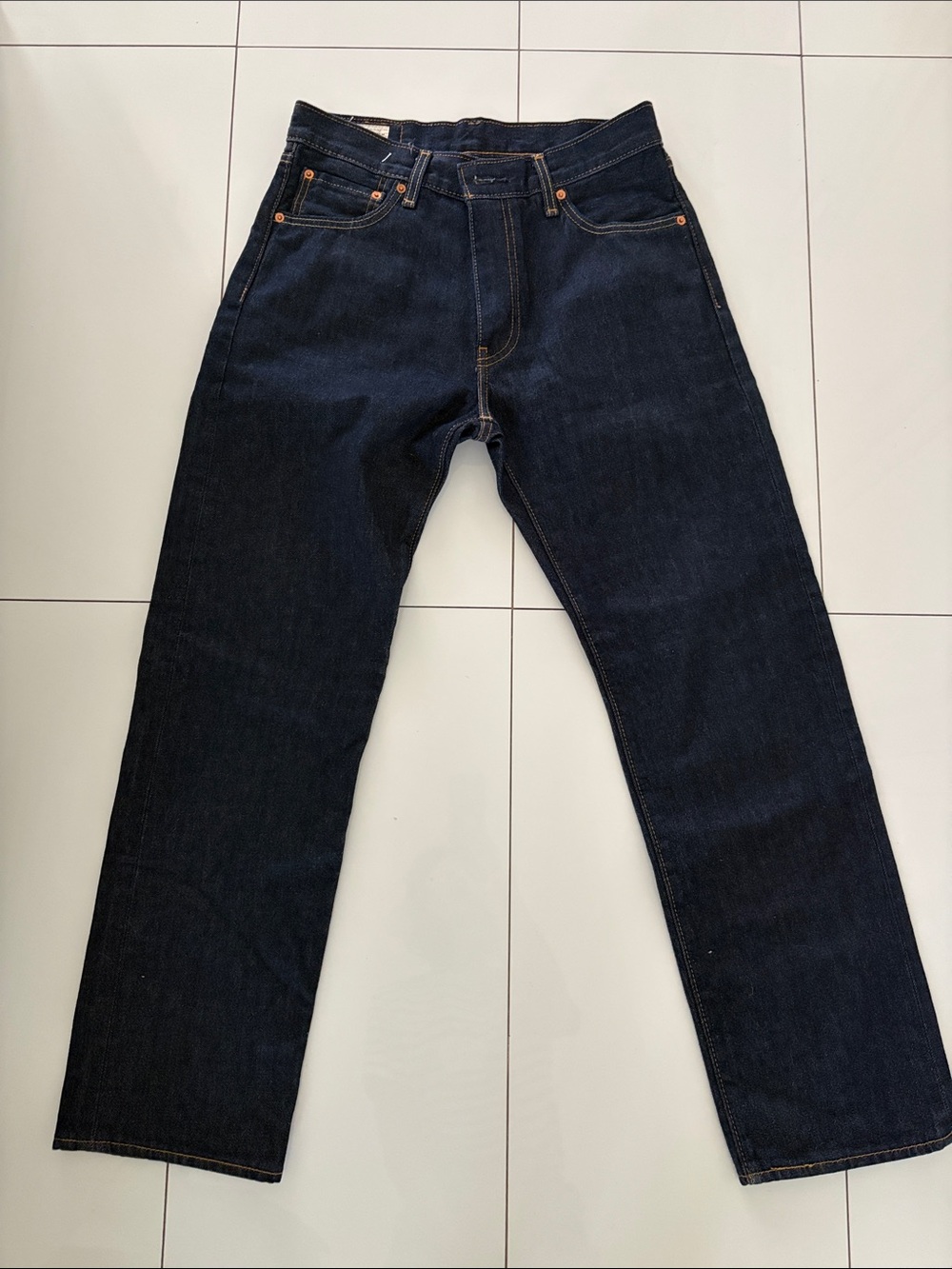 Levi's premium Men's Dark Blue Straight Leg Jeans